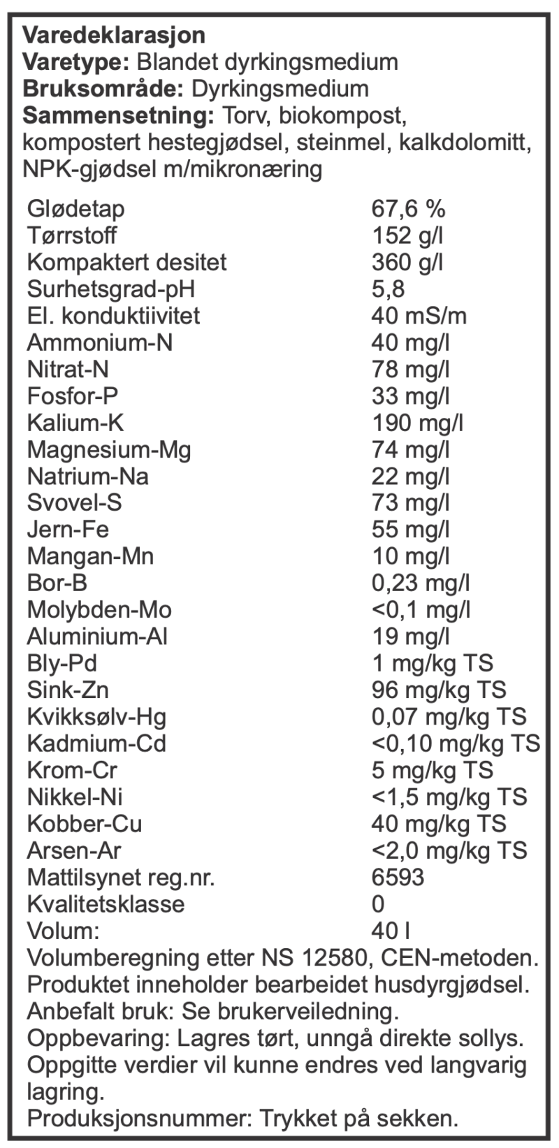 Plantejord 40 liter - Bilde 2