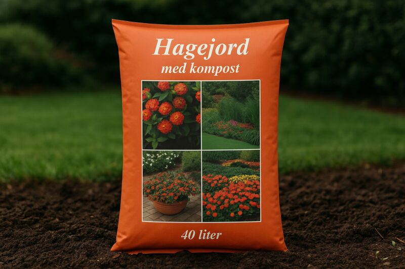 Hagejord med kompost 40 liter